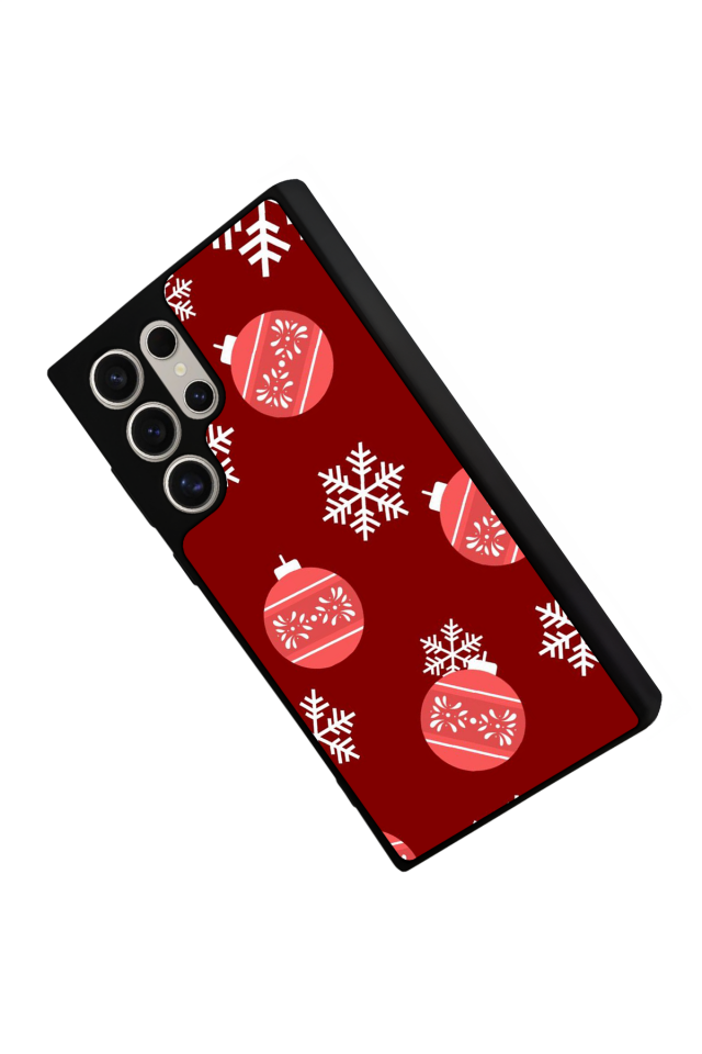 Samsung Galaxy S24 Ultra Uyumlu Yilbasi Christmas Tasarımlı Glossy Premium Kılıf