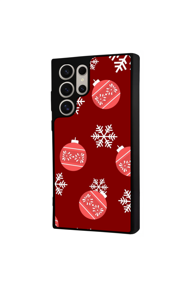 Samsung Galaxy S24 Ultra Uyumlu Yilbasi Christmas Tasarımlı Glossy Premium Kılıf