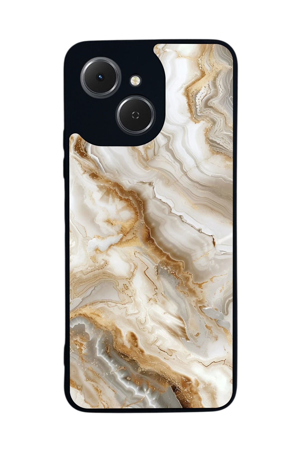 Tecno Spark 40C Uyumlu Mermer Marble Tasarımlı Glossy Premium Kılıf