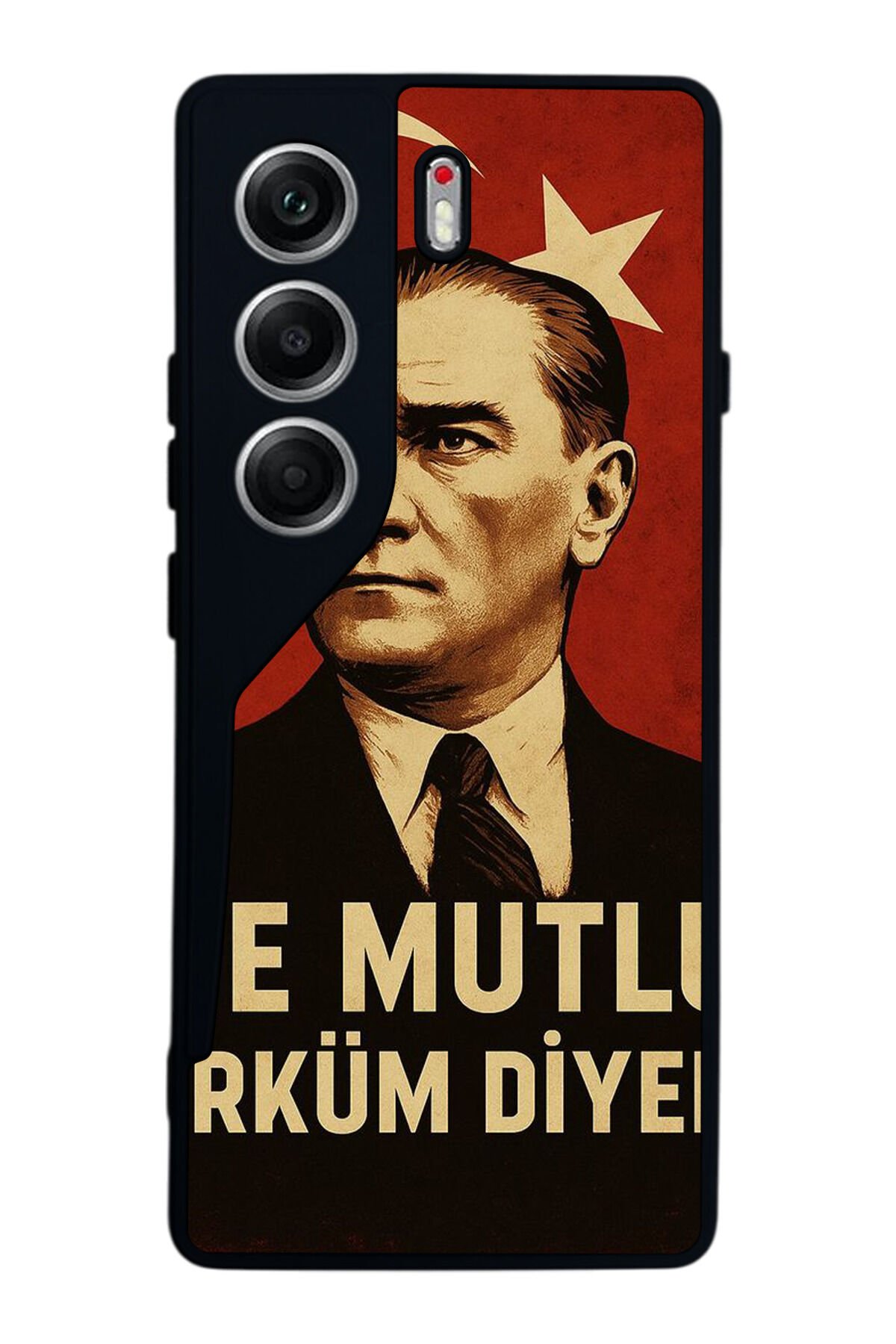 Tecno Camon 40 Uyumlu Mustafa Kemal Ataturk Tasarımlı Glossy Premium Kılıf