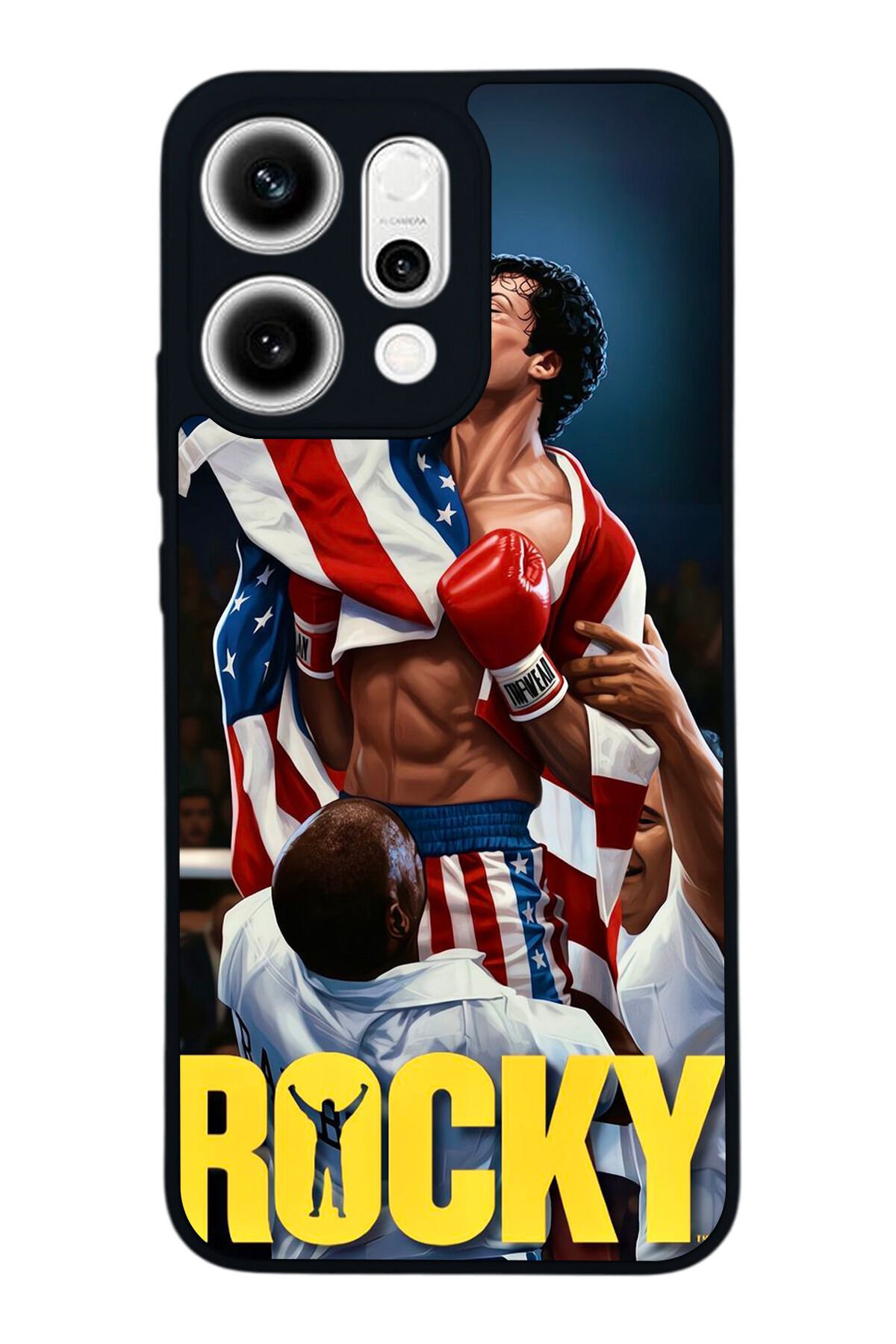 Oppo Reno 14 Uyumlu Rocky Tasarımlı Glossy Premium Kılıf