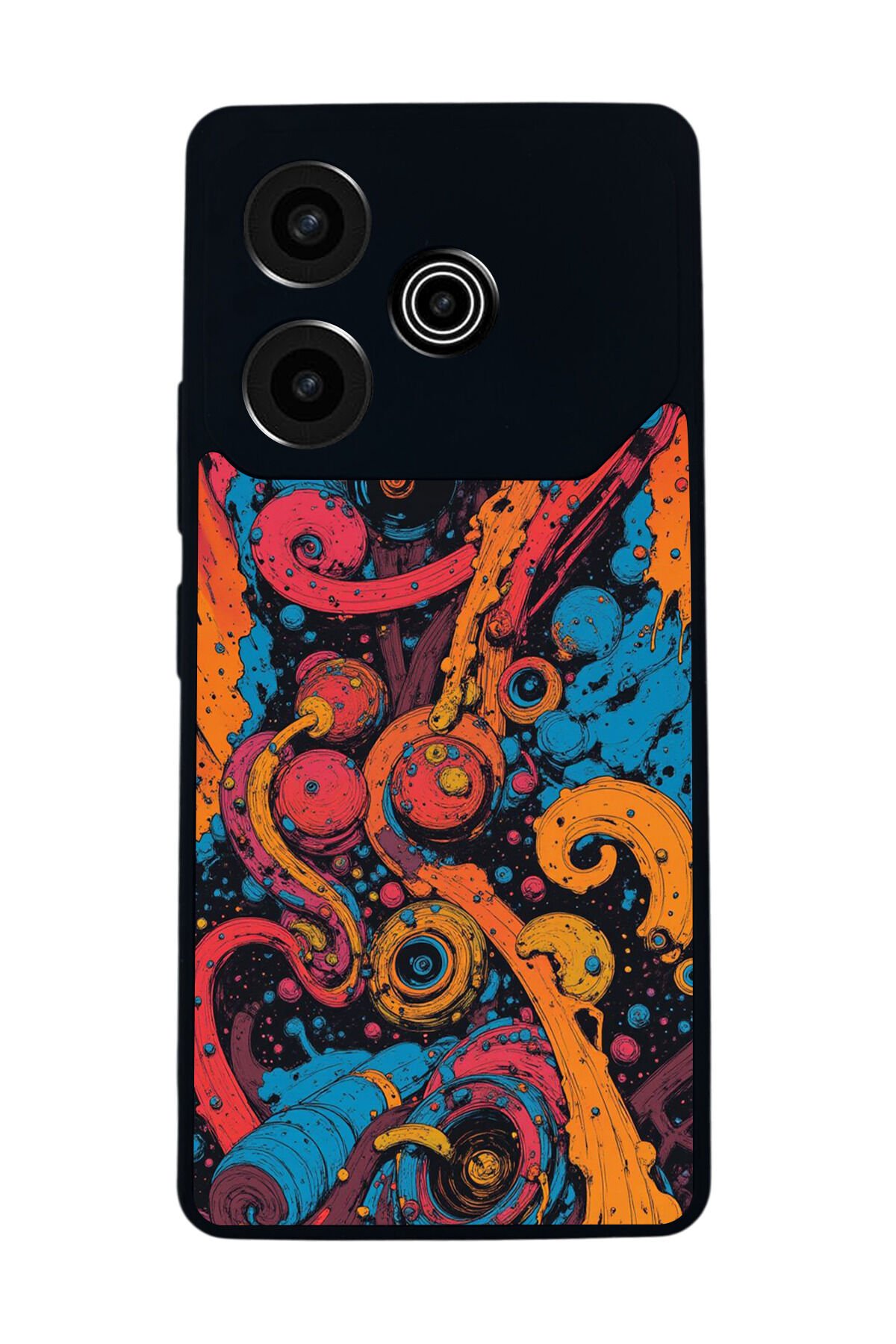 Tecno Pova 6 Uyumlu Abstract Tasarımlı Glossy Premium Kılıf