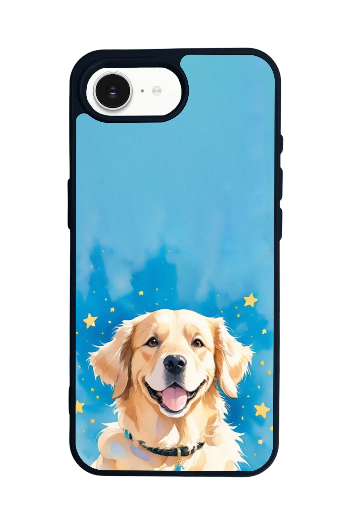 iPhone 16E Uyumlu Golden Kopek Tasarımlı Glossy Premium Kılıf