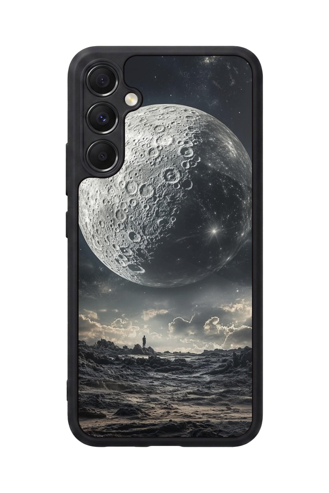 Samsung Galaxy M34 Uyumlu Ay Tasarımlı Glossy Premium Kılıf