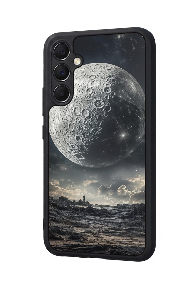 Samsung Galaxy M34 Uyumlu Ay Tasarımlı Glossy Premium Kılıf