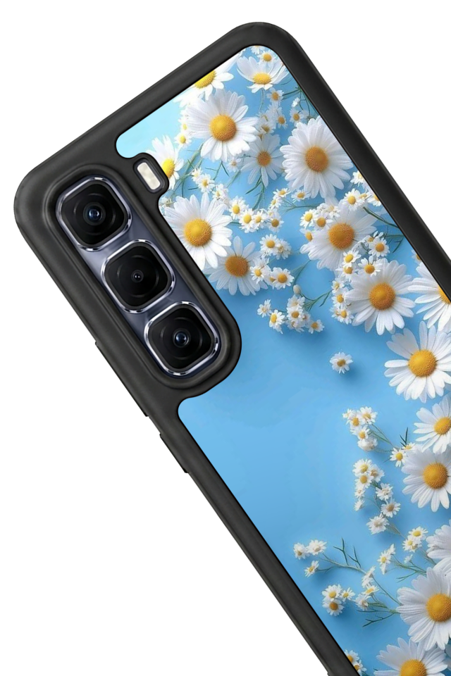 Infinix Hot 60 Pro Plus Uyumlu Cicek Tasarımlı Glossy Premium Kılıf