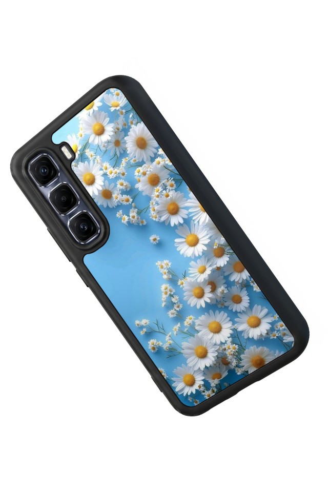 Infinix Hot 60 Pro Plus Uyumlu Cicek Tasarımlı Glossy Premium Kılıf