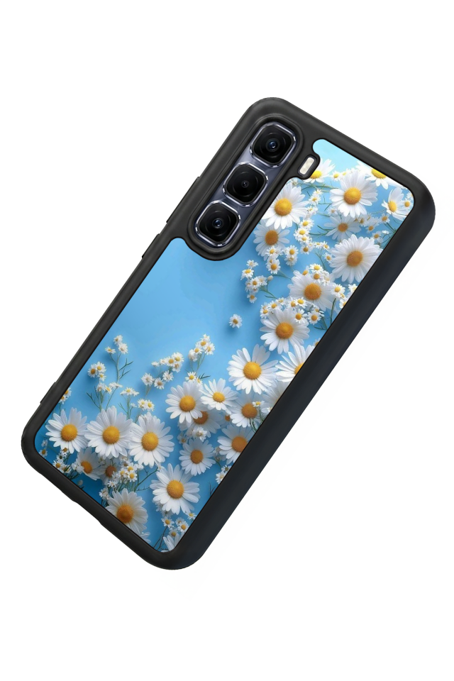 Infinix Hot 60 Pro Plus Uyumlu Cicek Tasarımlı Glossy Premium Kılıf