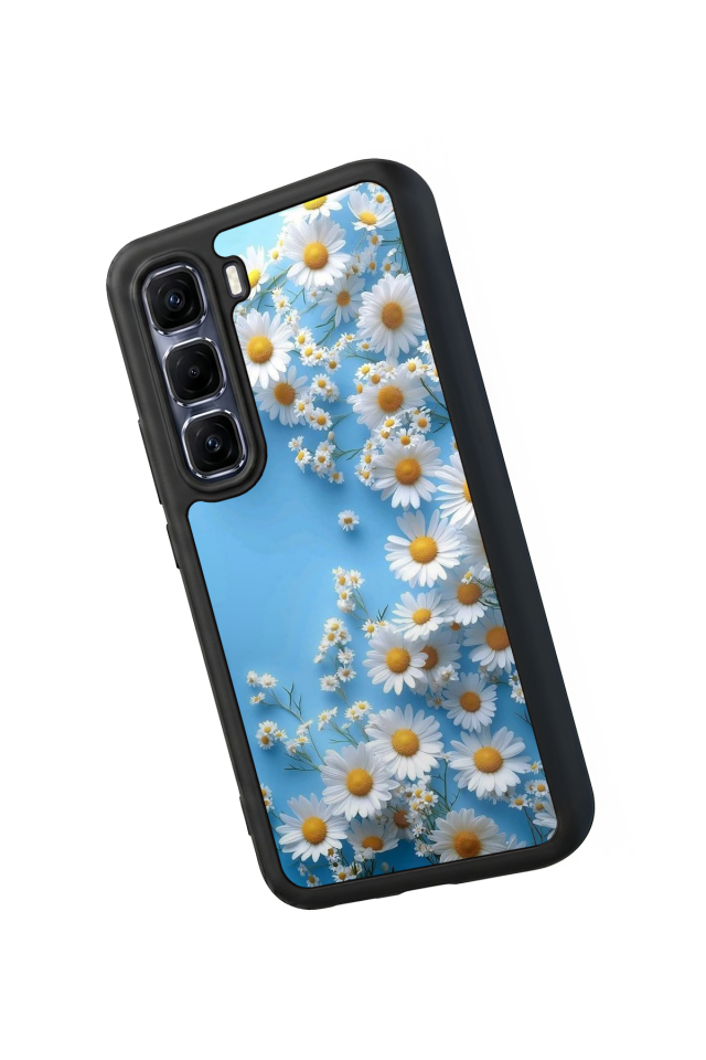 Infinix Hot 60 Pro Plus Uyumlu Cicek Tasarımlı Glossy Premium Kılıf
