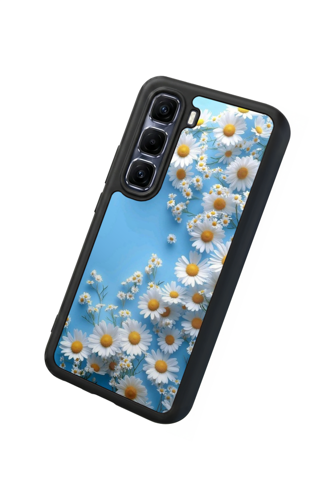 Infinix Hot 60 Pro Plus Uyumlu Cicek Tasarımlı Glossy Premium Kılıf