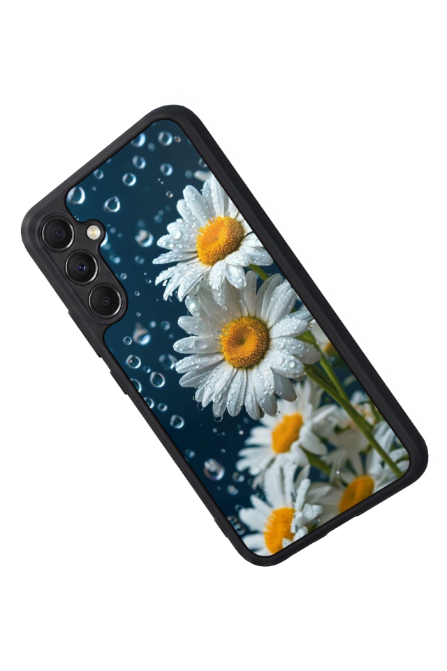 Samsung Galaxy A34 Uyumlu Cicek Tasarımlı Glossy Premium Kılıf