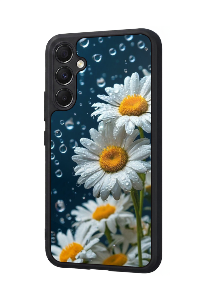 Samsung Galaxy A34 Uyumlu Cicek Tasarımlı Glossy Premium Kılıf
