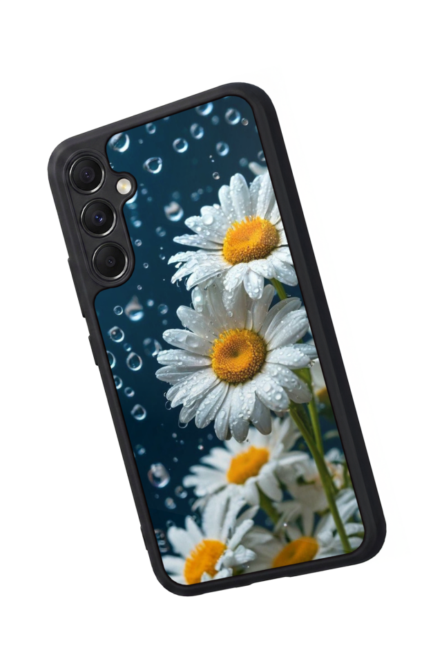 Samsung Galaxy A34 Uyumlu Cicek Tasarımlı Glossy Premium Kılıf