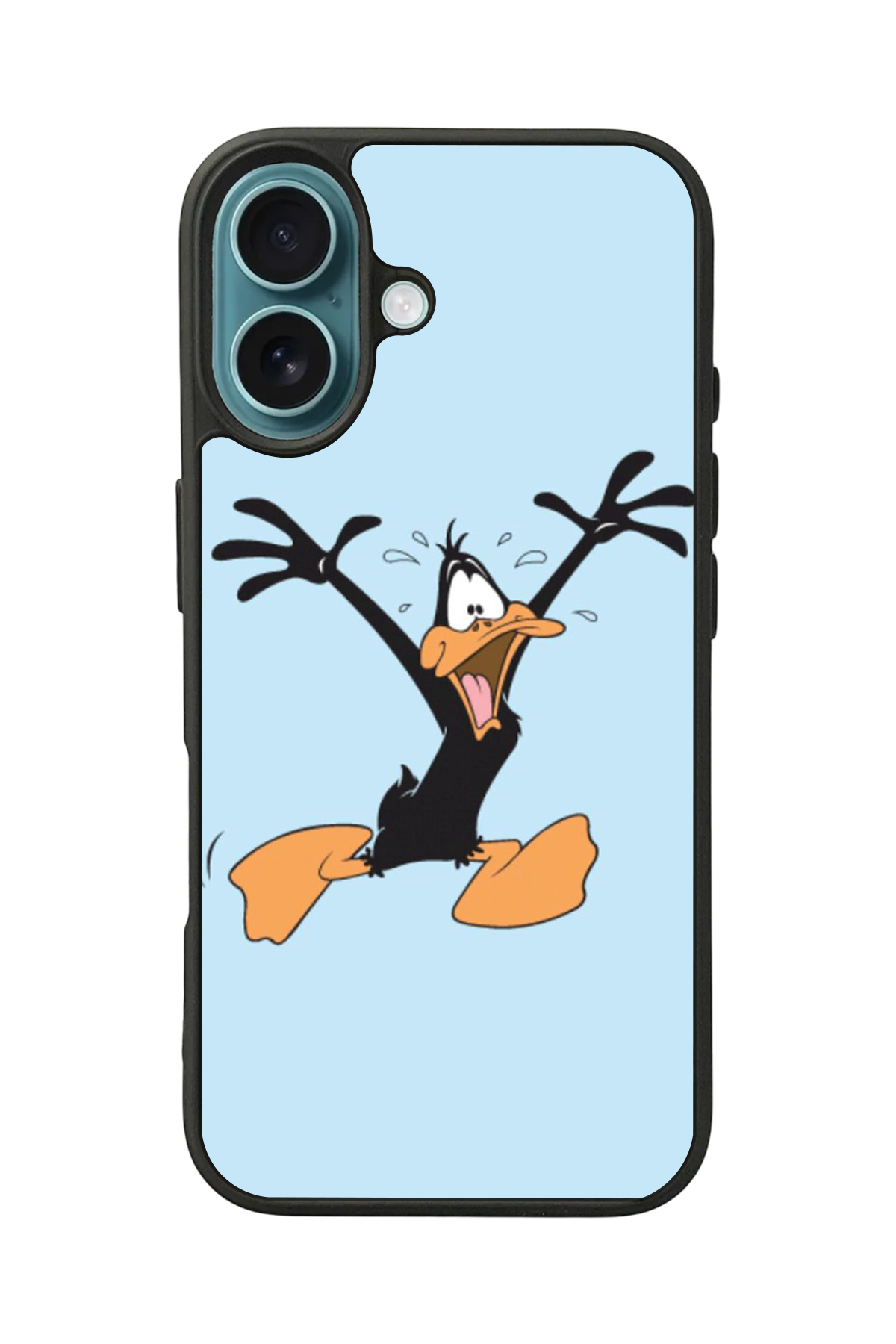 iPhone 16 Plus Uyumlu Daffy duck Tasarımlı Glossy Premium Kılıf