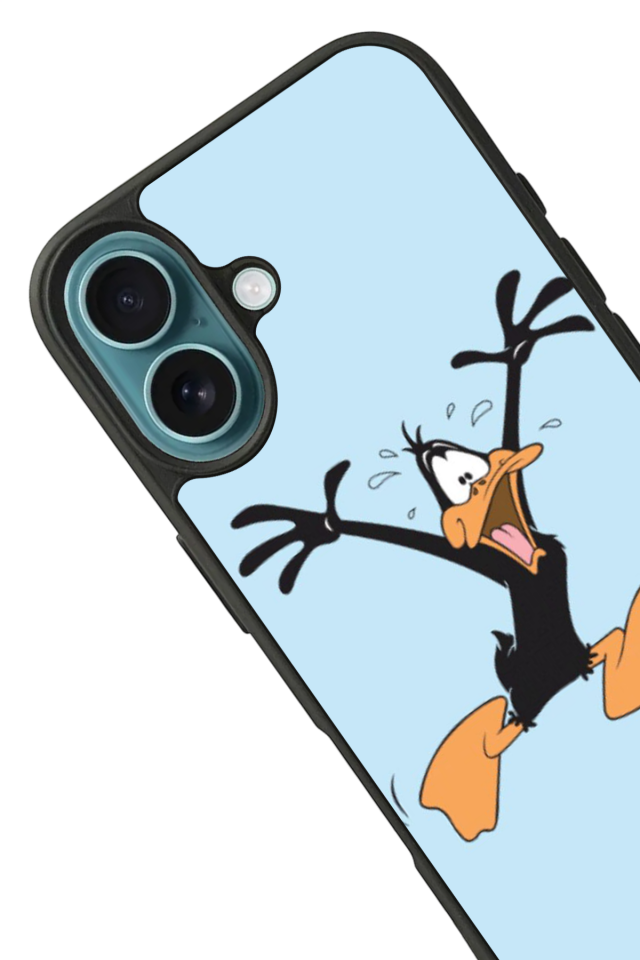 iPhone 16 Plus Uyumlu Daffy duck Tasarımlı Glossy Premium Kılıf