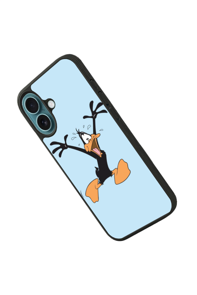 iPhone 16 Plus Uyumlu Daffy duck Tasarımlı Glossy Premium Kılıf