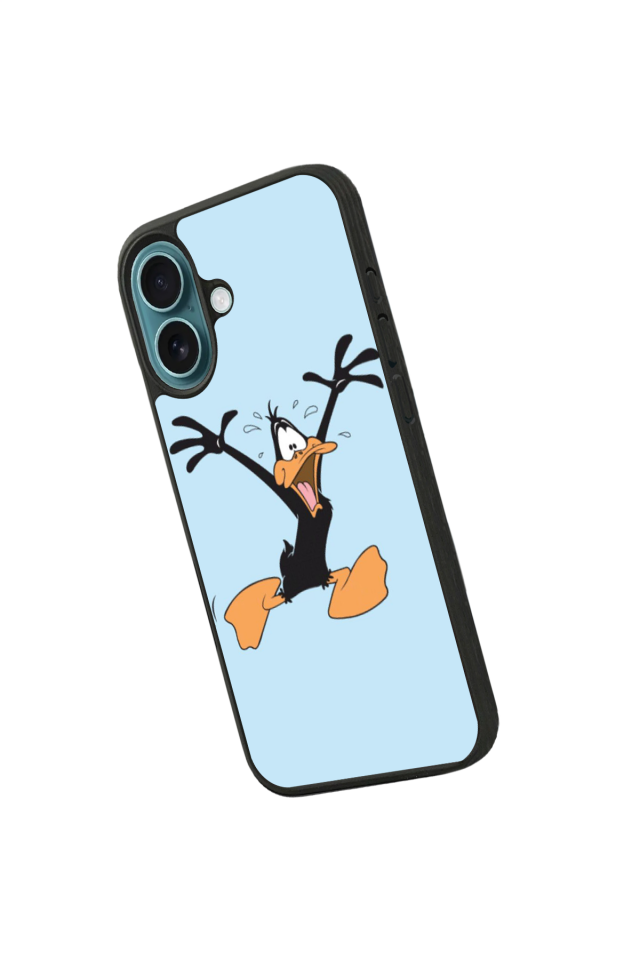 iPhone 16 Plus Uyumlu Daffy duck Tasarımlı Glossy Premium Kılıf