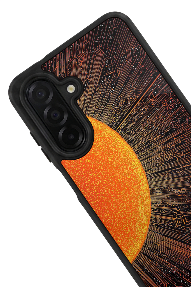 Samsung Galaxy A26 Uyumlu Güneş Tasarımlı Glossy Premium Kılıf