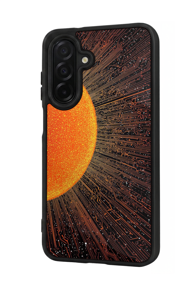 Samsung Galaxy A26 Uyumlu Güneş Tasarımlı Glossy Premium Kılıf