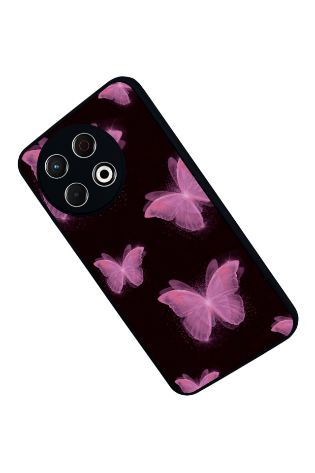 Tecno Spark 30 Pro Uyumlu Kelebek Tasarımlı Glossy Premium Kılıf