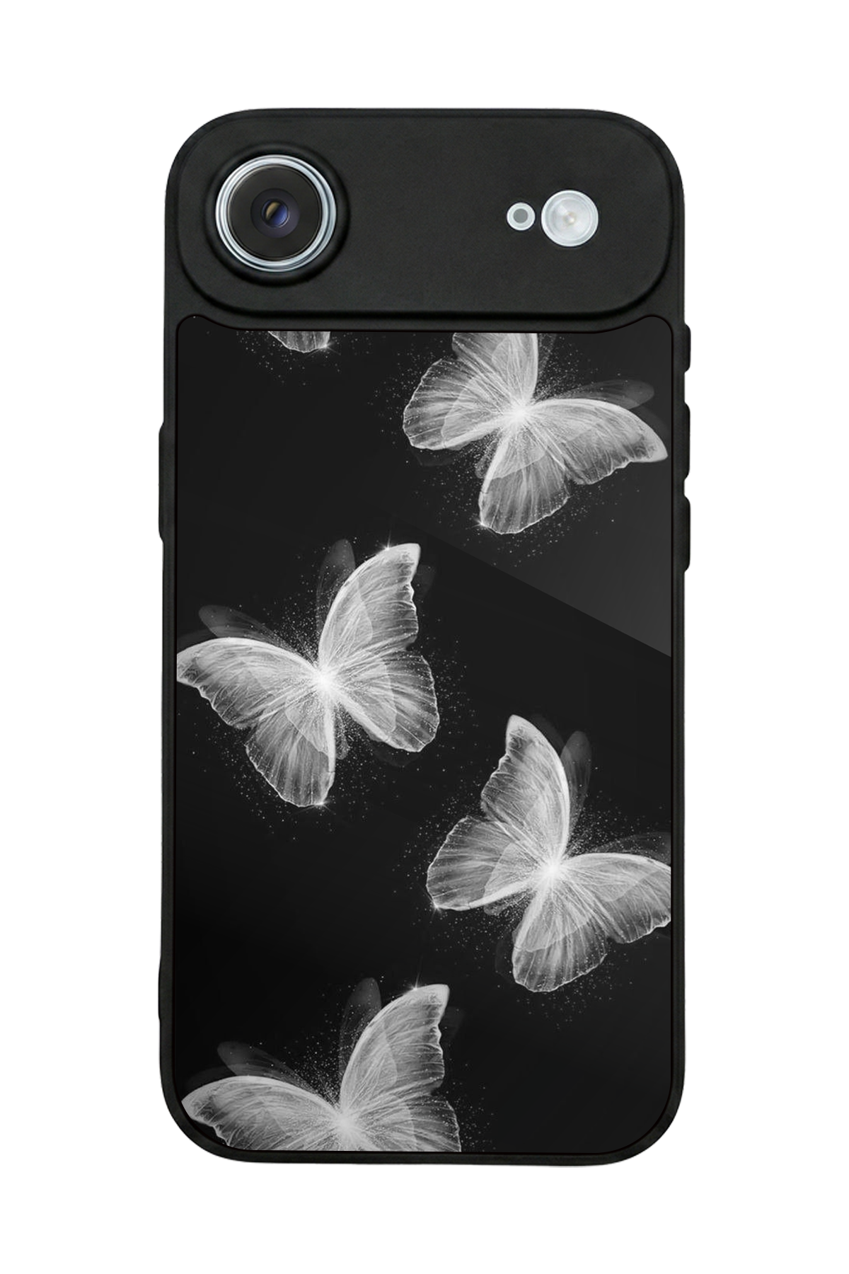 iPhone 17 Air Uyumlu Kelebek Tasarımlı Glossy Premium Kılıf