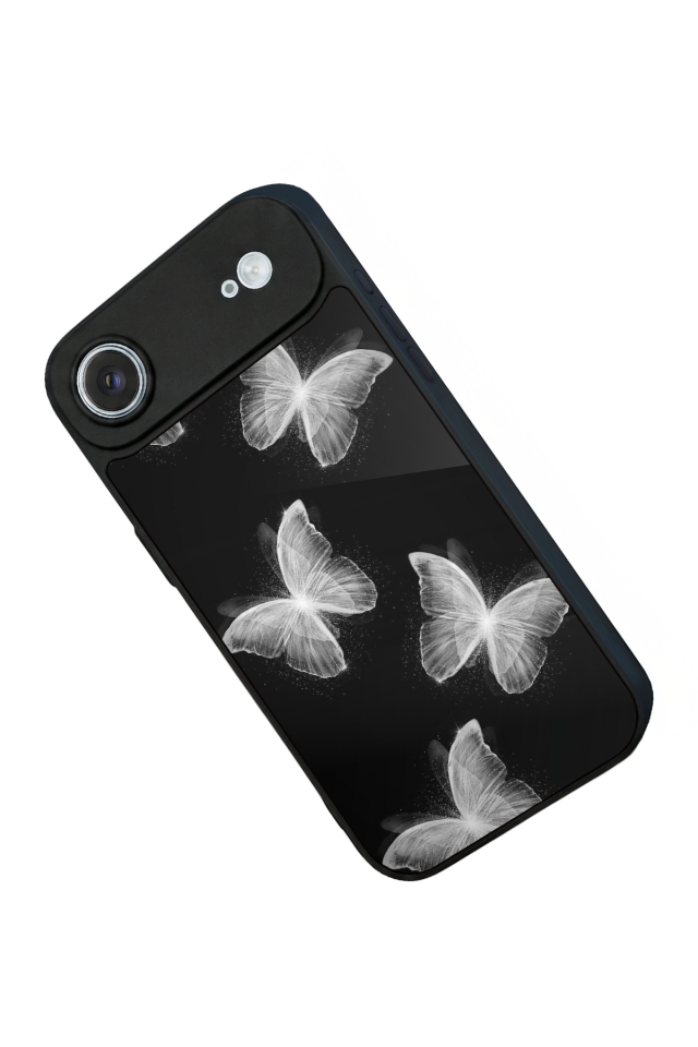 iPhone 17 Air Uyumlu Kelebek Tasarımlı Glossy Premium Kılıf