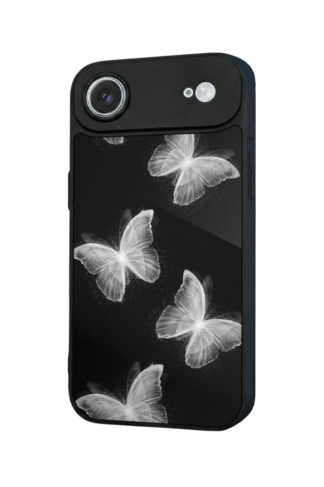 iPhone 17 Air Uyumlu Kelebek Tasarımlı Glossy Premium Kılıf