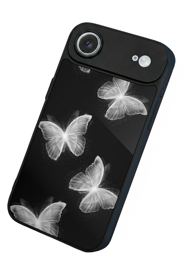 iPhone 17 Air Uyumlu Kelebek Tasarımlı Glossy Premium Kılıf