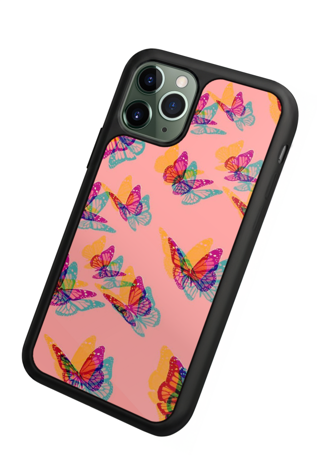 iPhone 11 Pro Uyumlu Kelebek Tasarımlı Glossy Premium Kılıf