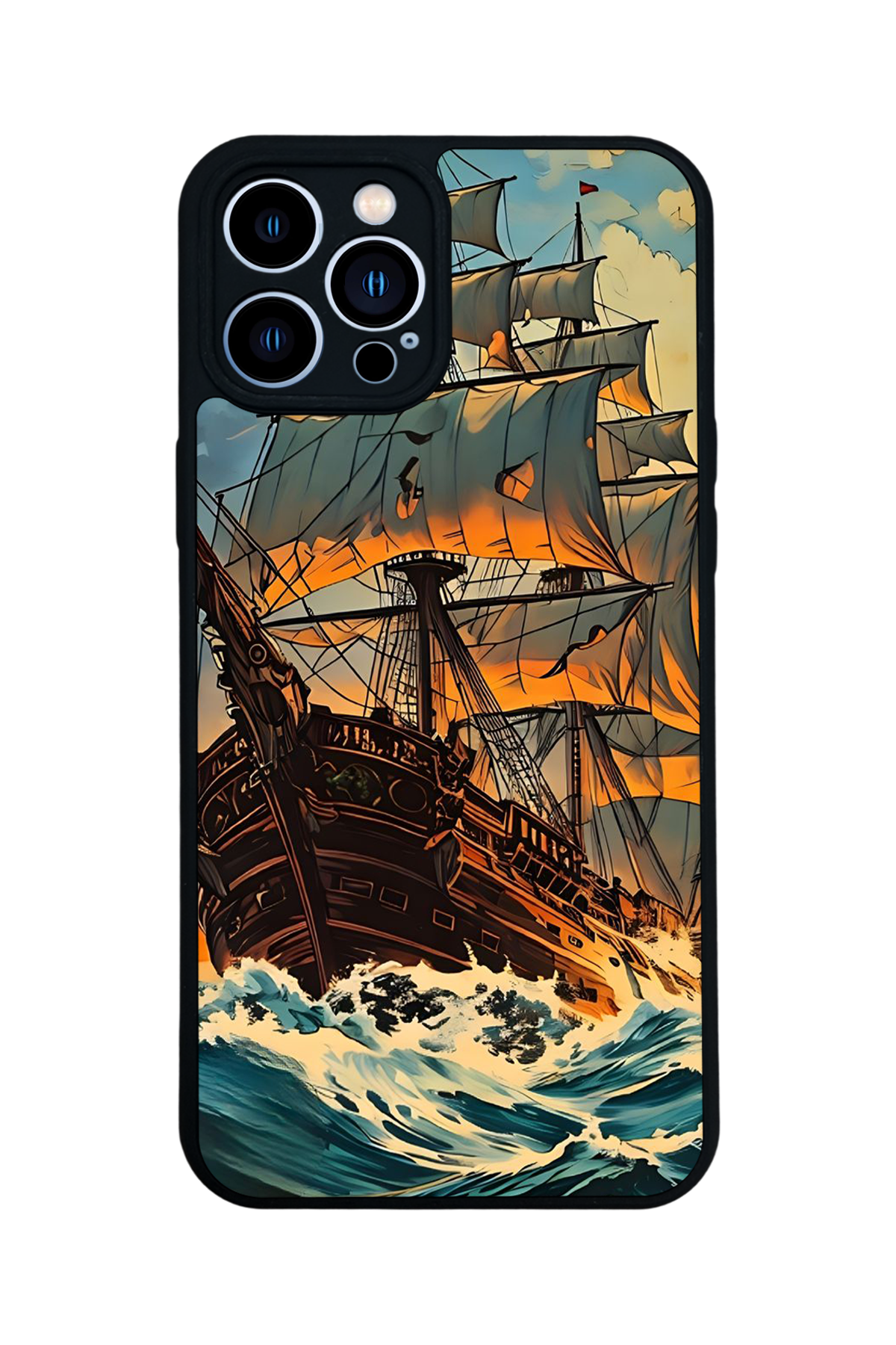 iPhone 13 Pro Max Uyumlu Korsan Tasarımlı Glossy Premium Kılıf