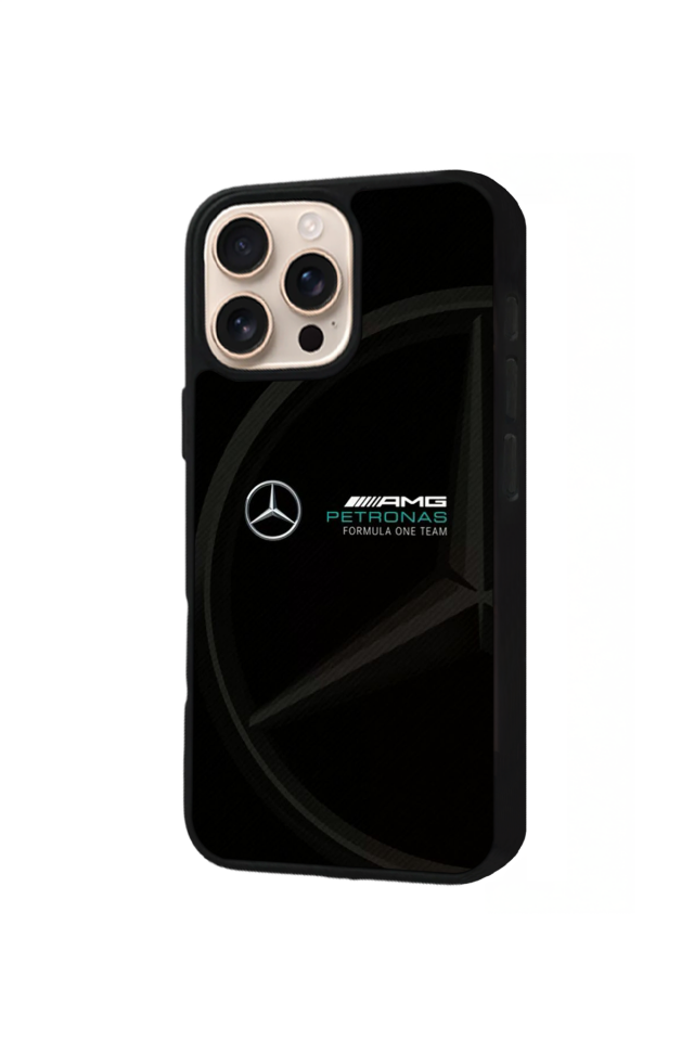 iPhone 16 Pro Max Uyumlu Mercedes Tasarımlı Glossy Premium Kılıf