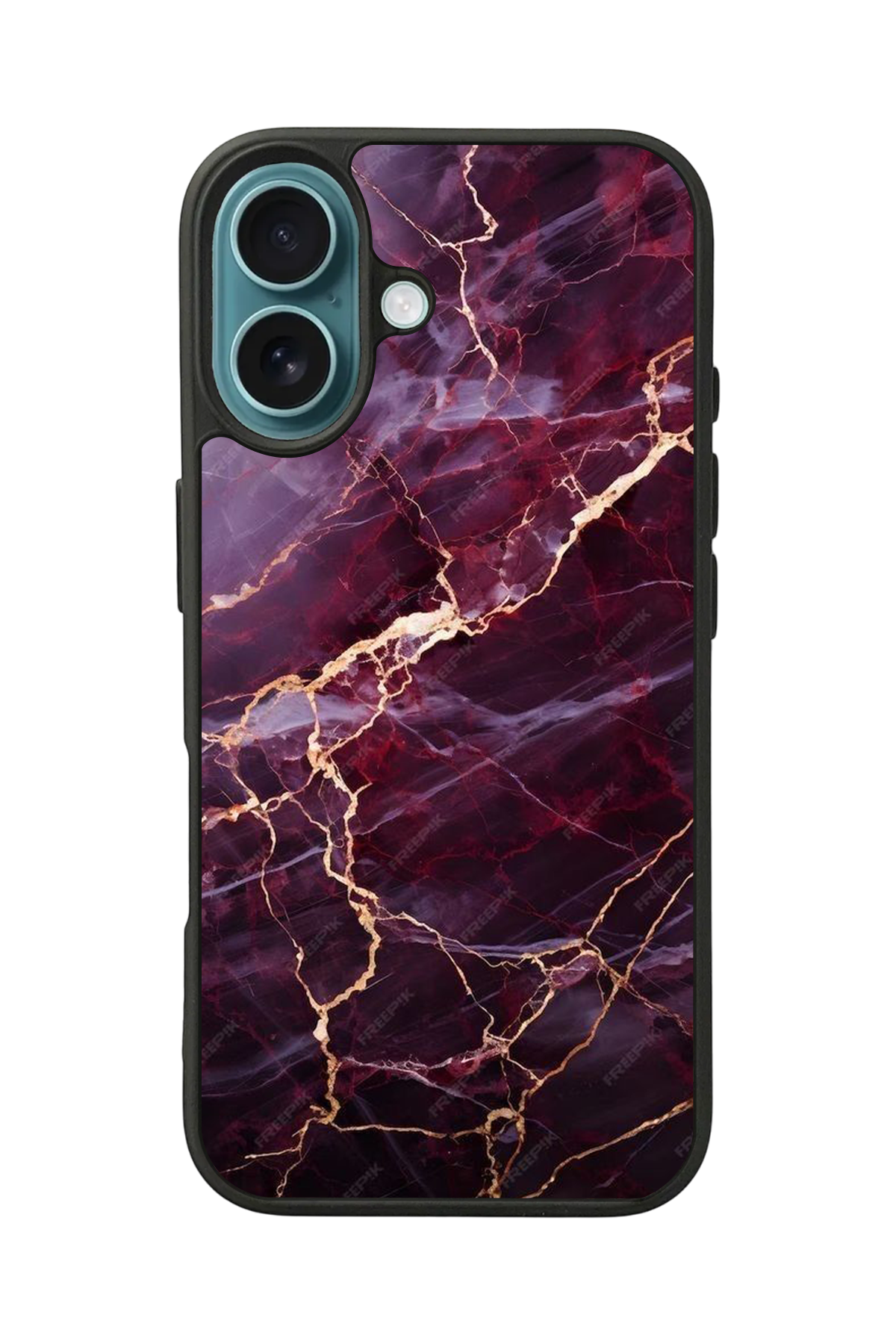 iPhone 16 Uyumlu Mermer Marble Tasarımlı Glossy Premium Kılıf