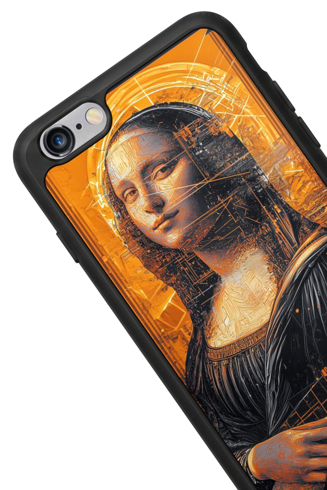 iPhone 6s Plus Uyumlu Monalisa Tasarımlı Glossy Premium Kılıf