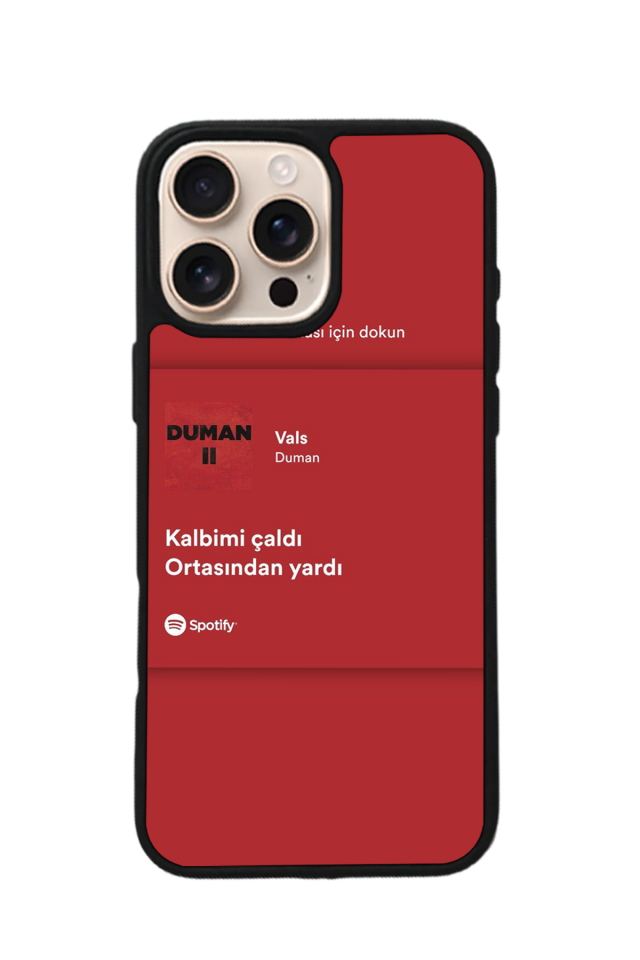 iPhone 16 Pro Uyumlu Sarki Sozleri Tasarımlı Glossy Premium Kılıf