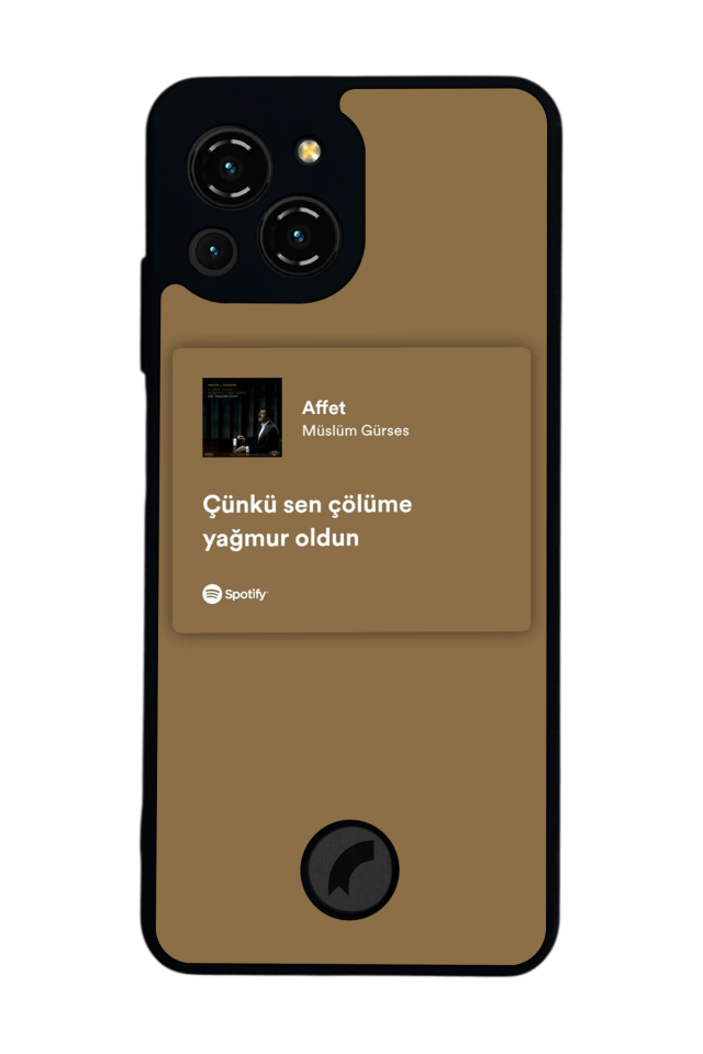 Reeder S23 Pro Max Uyumlu Sarki Sozleri Tasarımlı Glossy Premium Kılıf