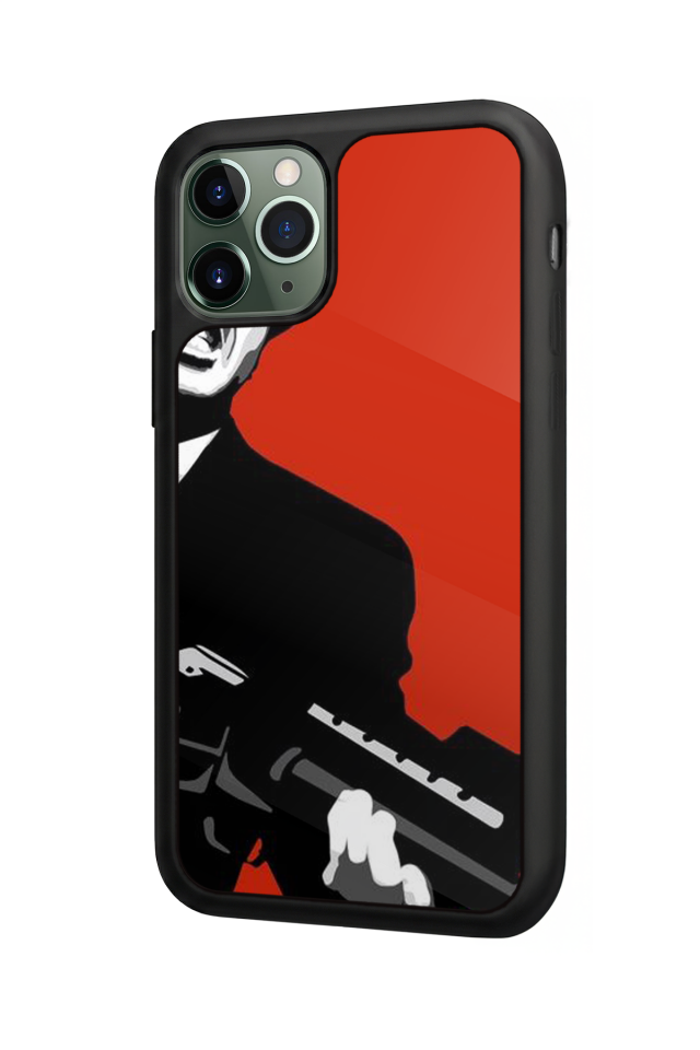 iPhone 11 Pro Max Uyumlu Scarface Tasarımlı Glossy Premium Kılıf