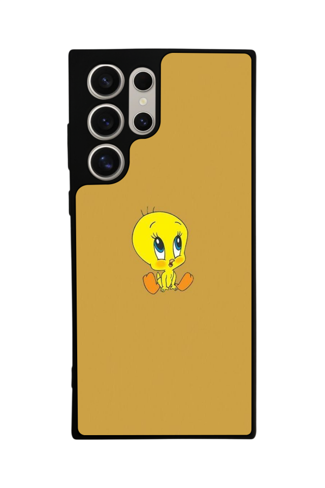Samsung Galaxy S22 Ultra Uyumlu Tweety Tasarımlı Glossy Premium Kılıf