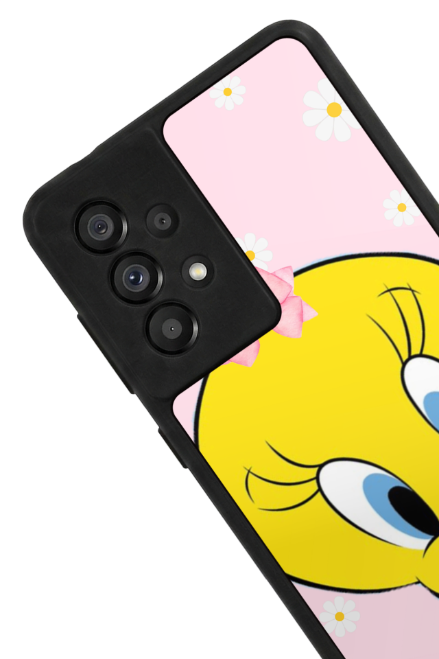 Samsung Galaxy A73 Uyumlu Tweety Tasarımlı Glossy Premium Kılıf
