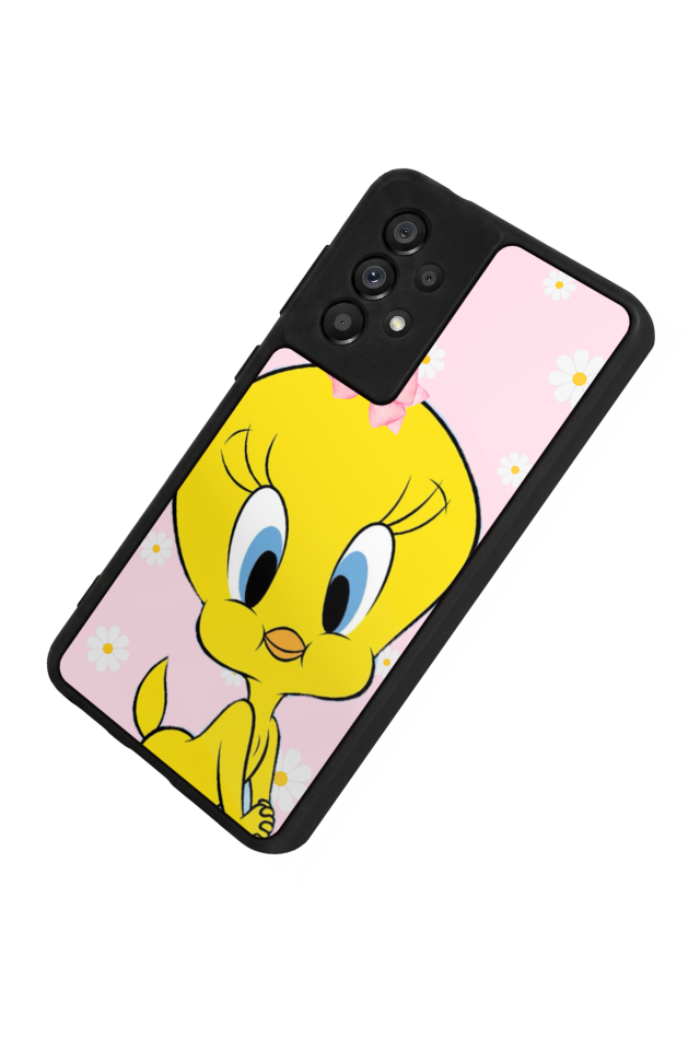 Samsung Galaxy A73 Uyumlu Tweety Tasarımlı Glossy Premium Kılıf