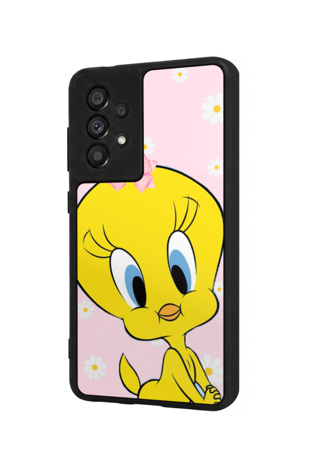 Samsung Galaxy A73 Uyumlu Tweety Tasarımlı Glossy Premium Kılıf