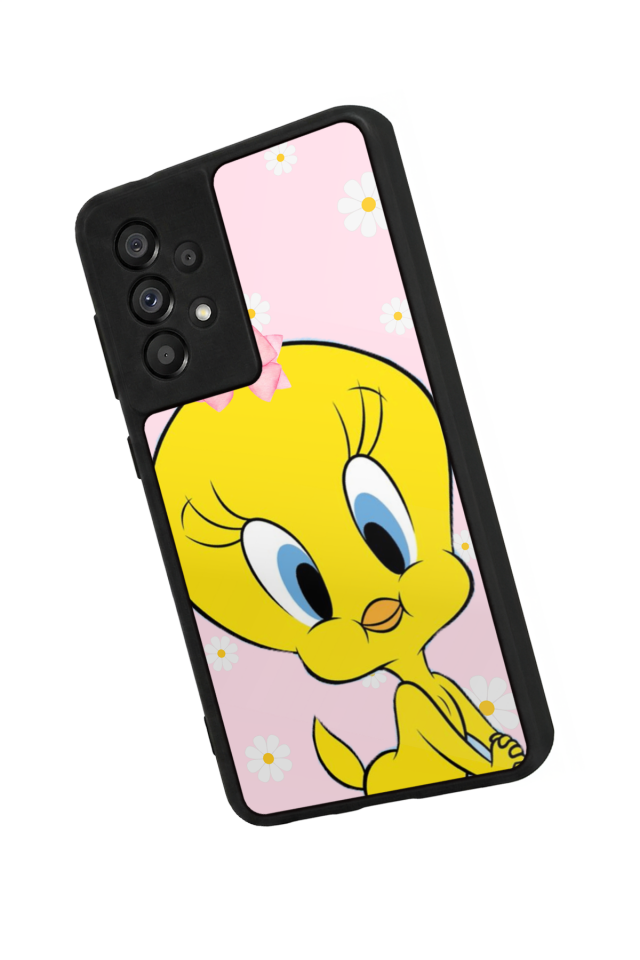Samsung Galaxy A73 Uyumlu Tweety Tasarımlı Glossy Premium Kılıf
