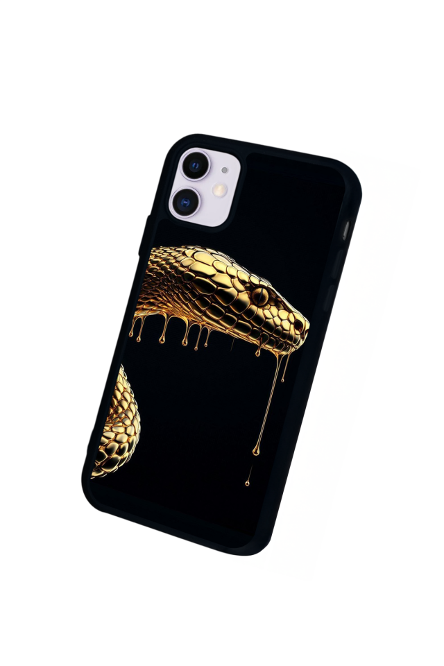 iPhone 11 Uyumlu Yılan Tasarımlı Glossy Premium Kılıf