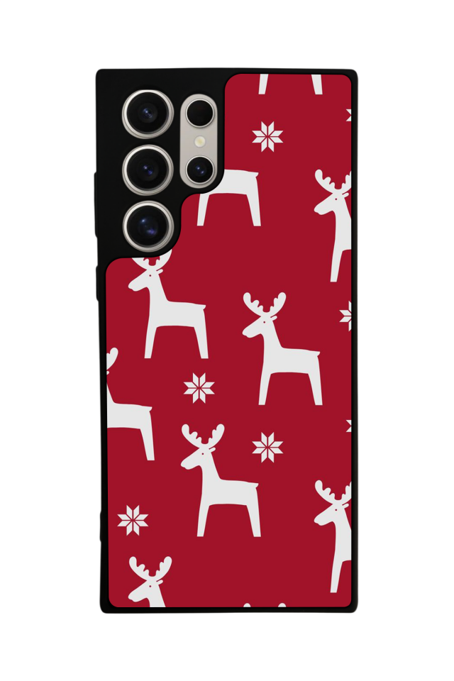 Samsung Galaxy S24 Ultra Uyumlu Yilbasi Christmas Tasarımlı Glossy Premium Kılıf