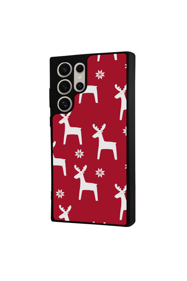 Samsung Galaxy S24 Ultra Uyumlu Yilbasi Christmas Tasarımlı Glossy Premium Kılıf
