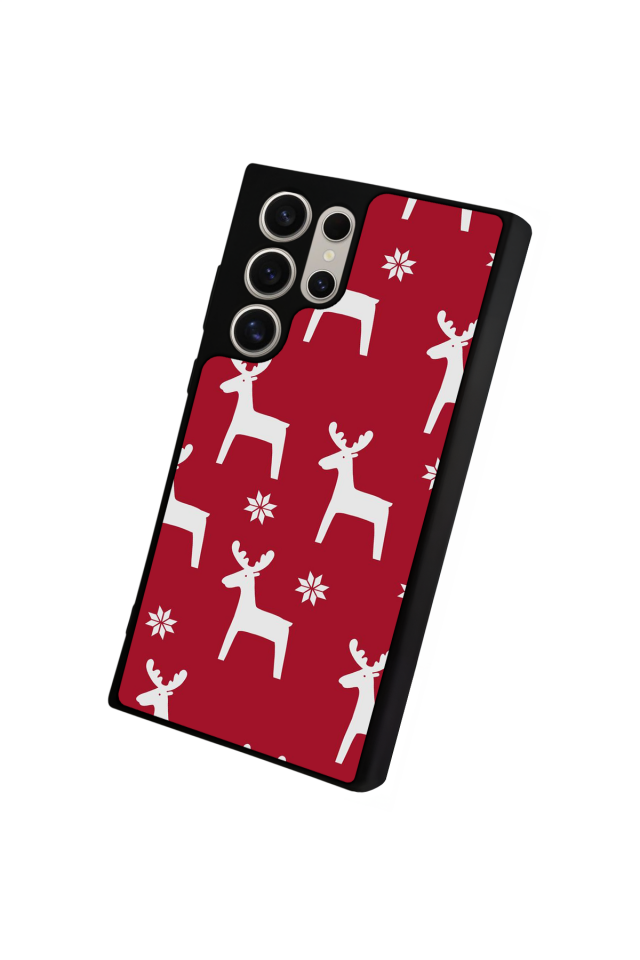 Samsung Galaxy S24 Ultra Uyumlu Yilbasi Christmas Tasarımlı Glossy Premium Kılıf