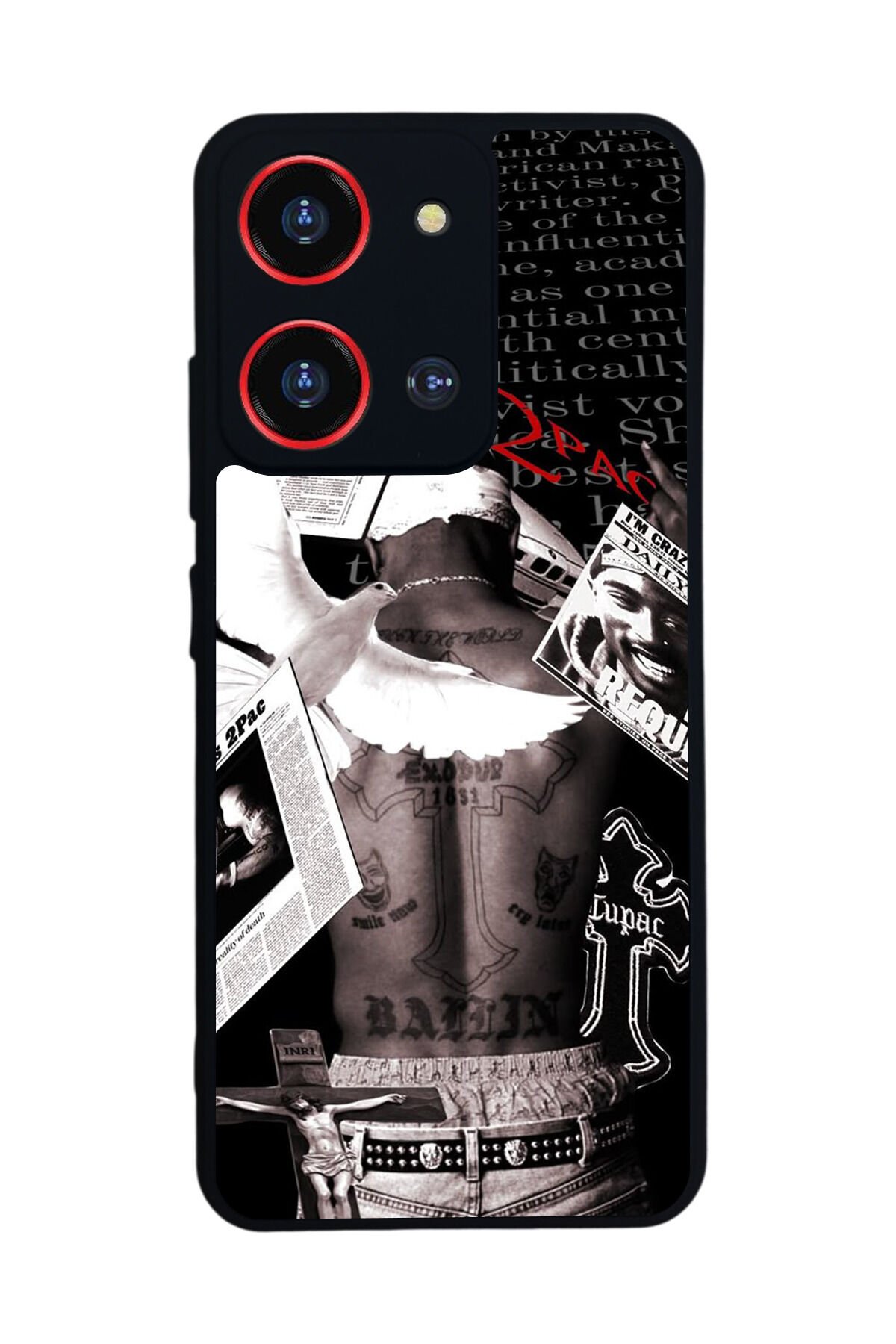 Reeder S19 Max Pro S ZOOM Uyumlu Tupac Tasarımlı Glossy Premium Kılıf