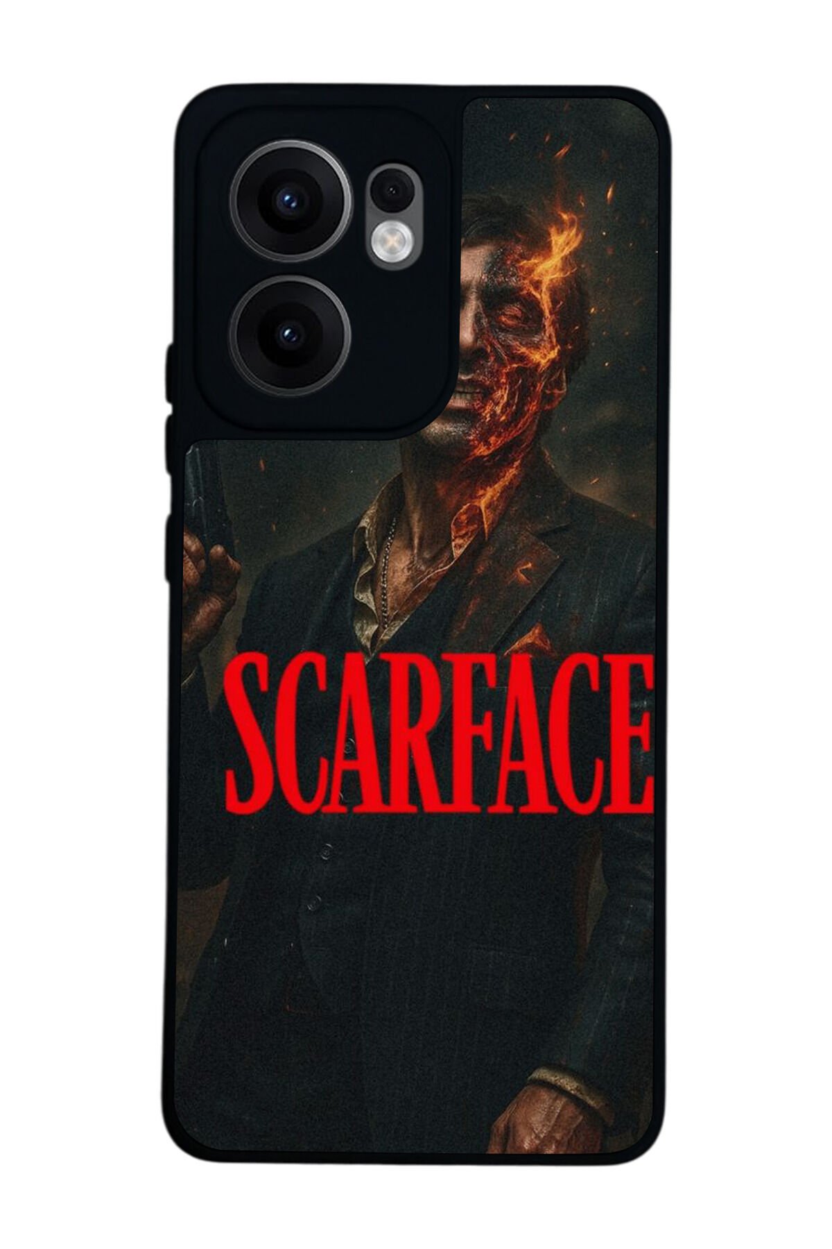 Oppo Reno 13F Uyumlu Scarface Tasarımlı Glossy Premium Kılıf