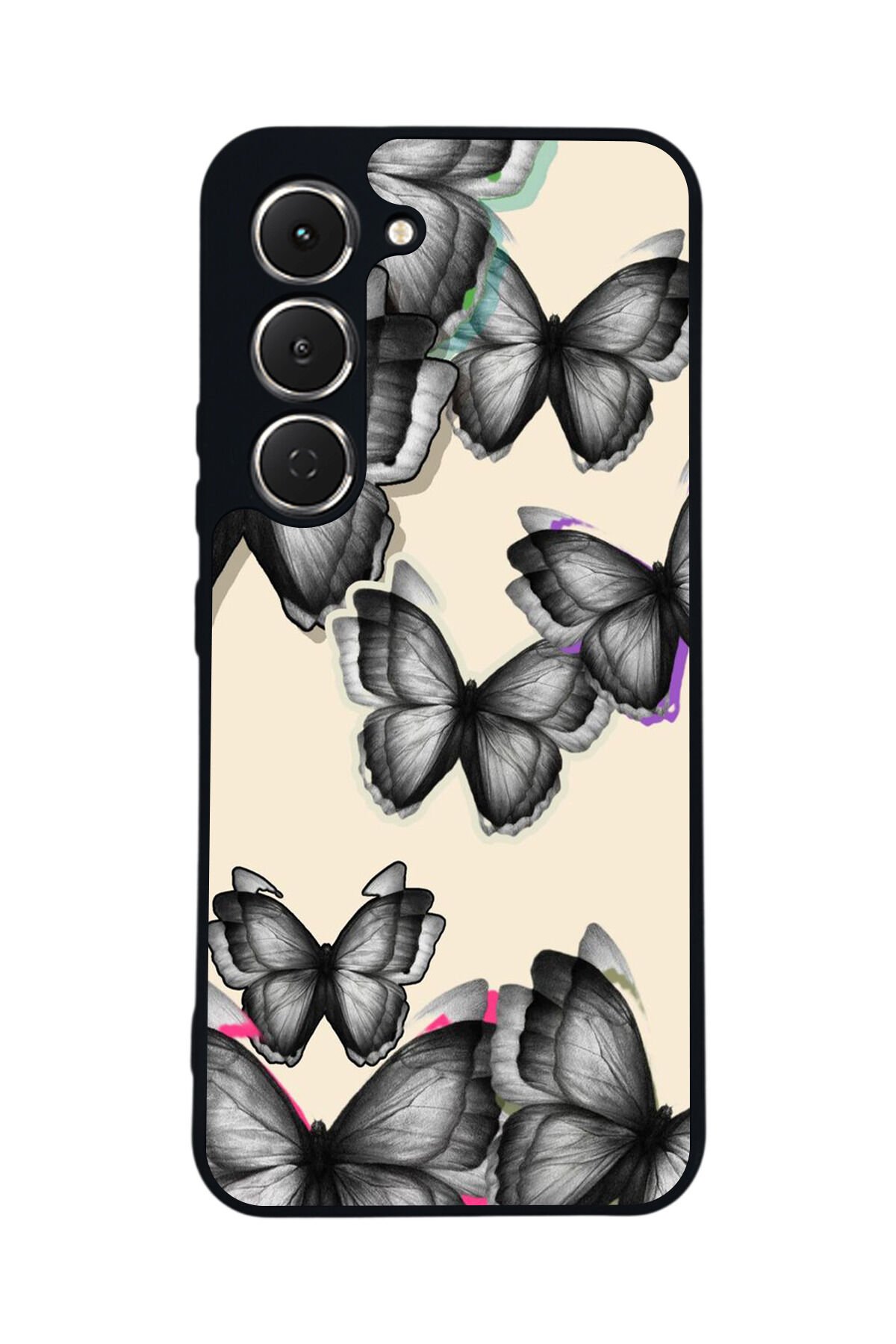 Tecno Spark 40 Pro Uyumlu Kelebek Tasarımlı Glossy Premium Kılıf