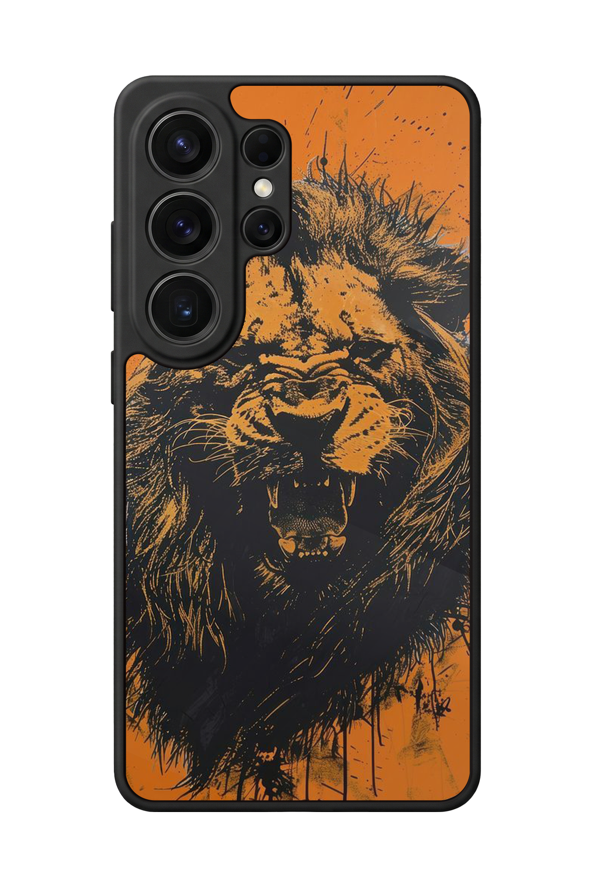 Samsung Galaxy S26 Ultra Uyumlu Aslan Tasarımlı Glossy Premium Kılıf