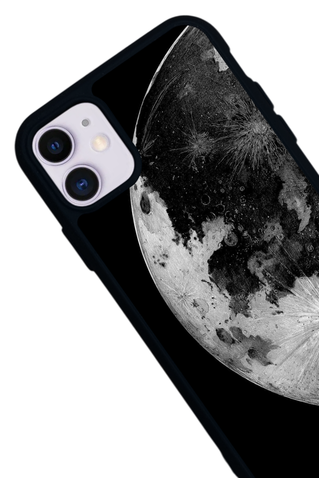 iPhone 11 Uyumlu Ay Tasarımlı Glossy Premium Kılıf